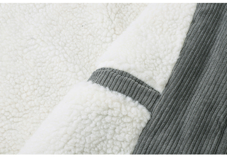 Men's corduroy sherpa lined jacket