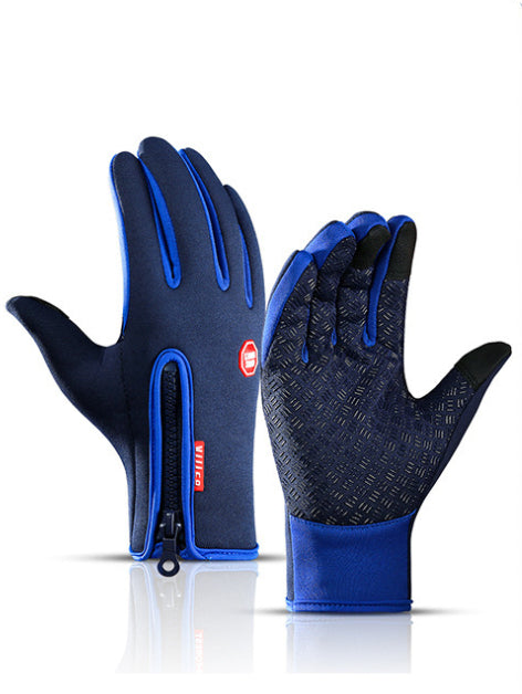 Fleece lined touchscreen winter gloves