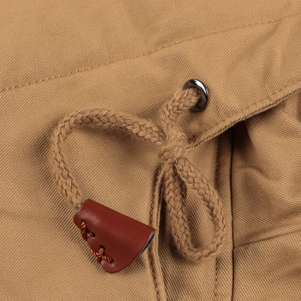 Men's hooded military style winter jacket