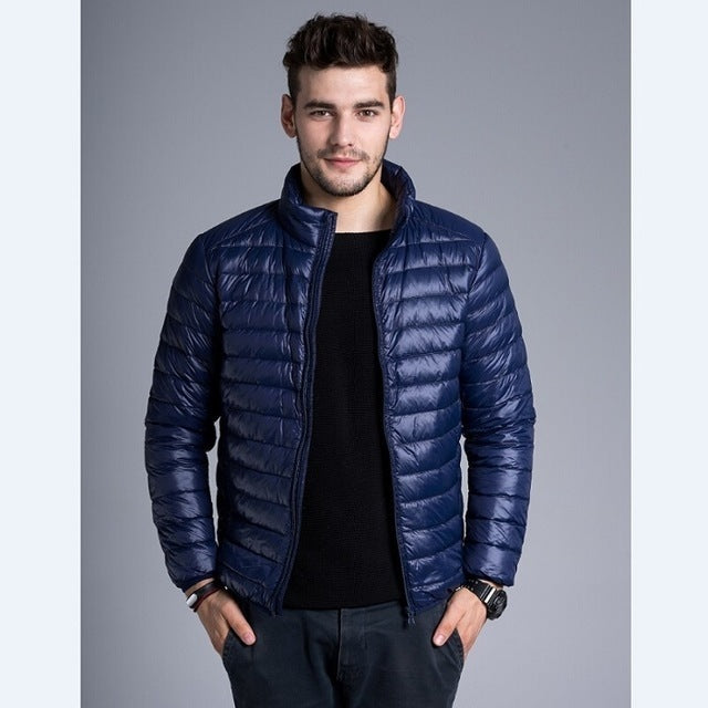Tommy | Men's Lightweight Quilted Puffer Jacket with Stand Collar