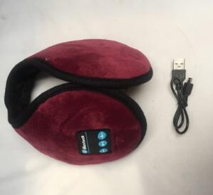 Plush Bluetooth earmuffs headphones