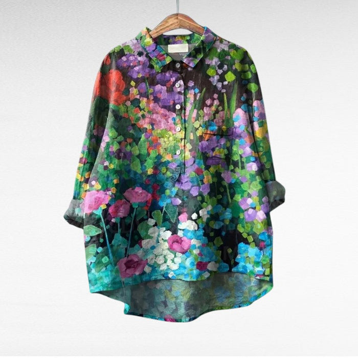 Amaya | Classic MultiColor Floral Blouse