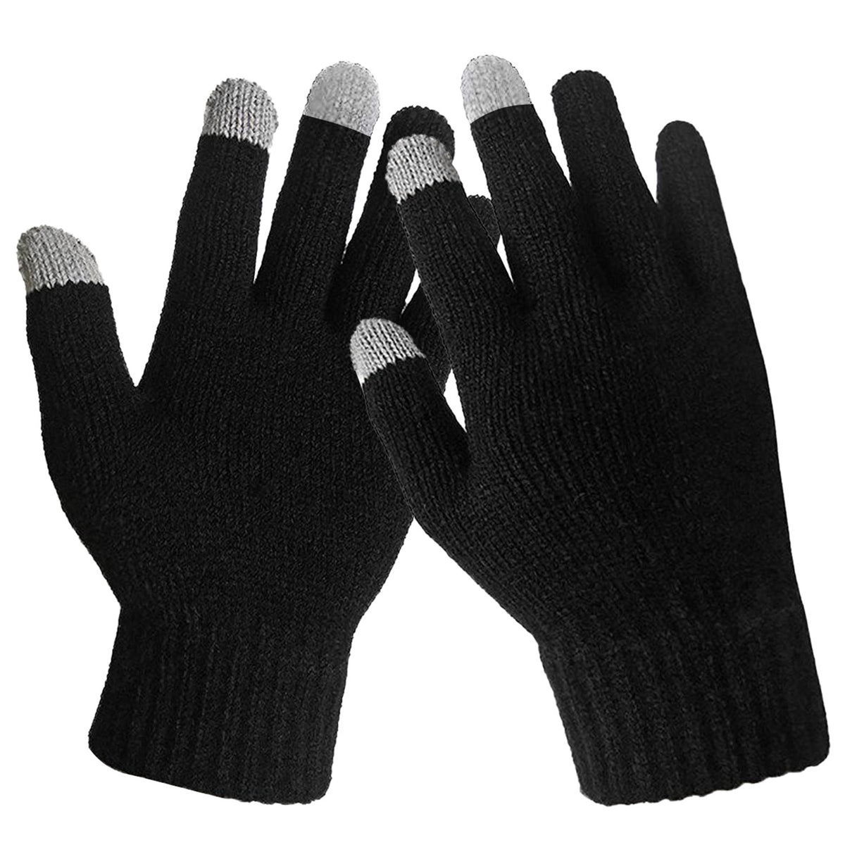 Knit touchscreen gloves using a phone