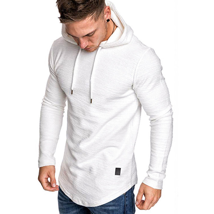 Wyatt | Men's Slim Fit Pullover Hoodie with Curved Hem