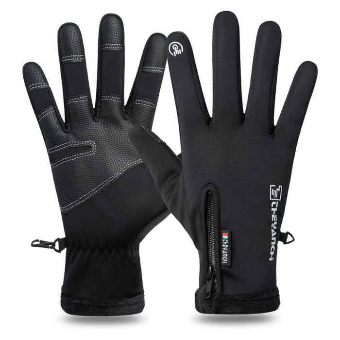 Riley | Waterproof Touchscreen Winter Gloves with Zip Pocket