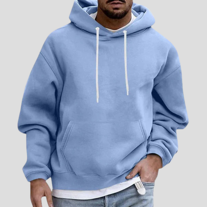 Men's Drawstring Hoodie with Kangaroo Pocket