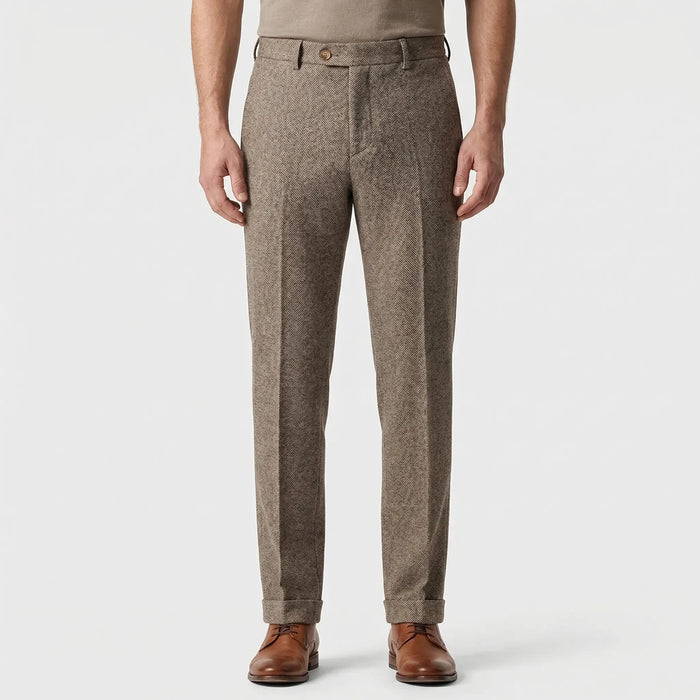 Herringbone Pencil-Cut Pants - Martin
