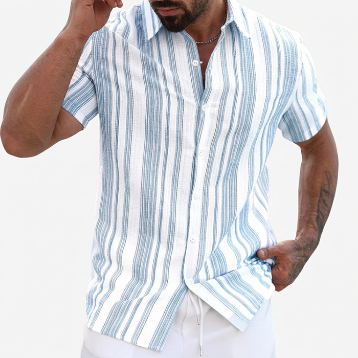 Isaac | Casual Striped Shirt Button Up Shirt