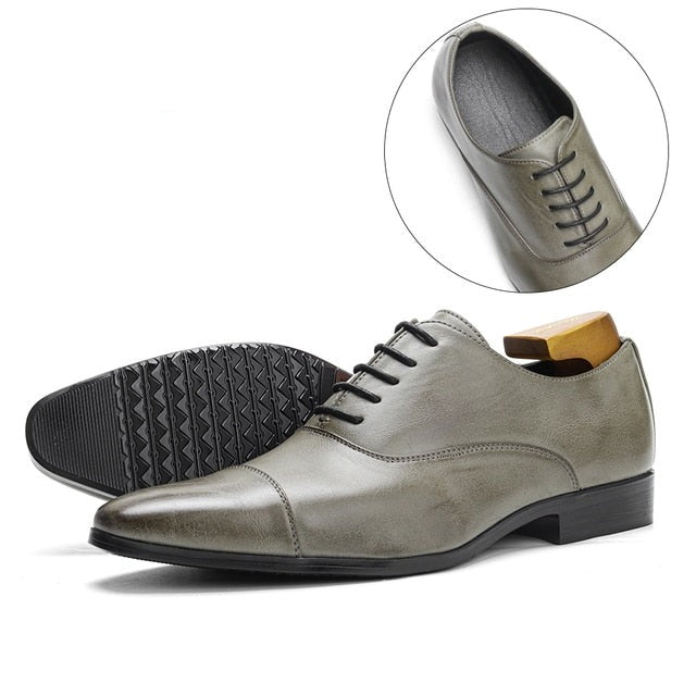 Men's Cap Toe Oxford Mules with Lace Detail