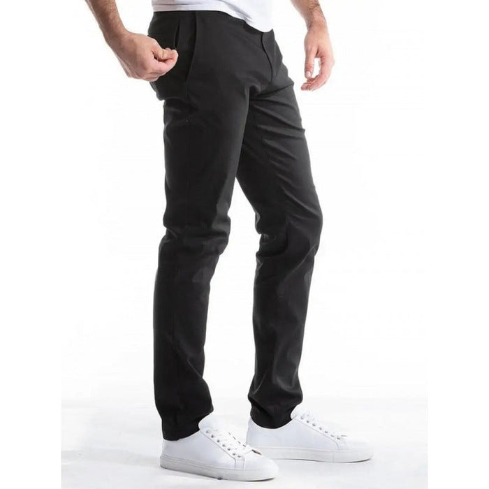 Men's Straight Leg Chino Pants with Side Pockets