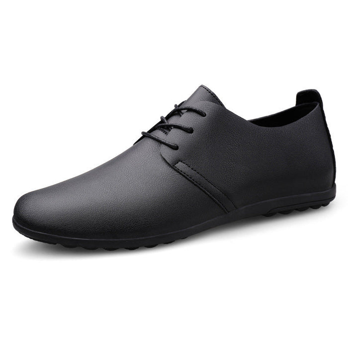 Women's Lace-Up Leather Shoes with Non-Slip Sole