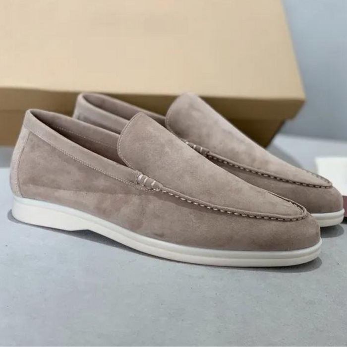 Men's Slip-On Loafers Moc-Toe Stitching Light Sole