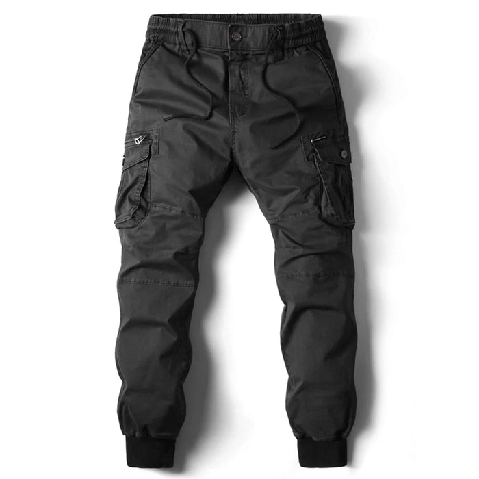 Men's Tactical Cargo Pants with Drawstring Waist