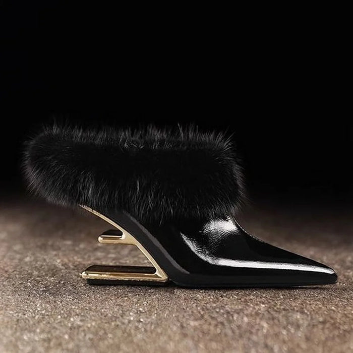 Alvina | Stylish Whisper Furry Heels