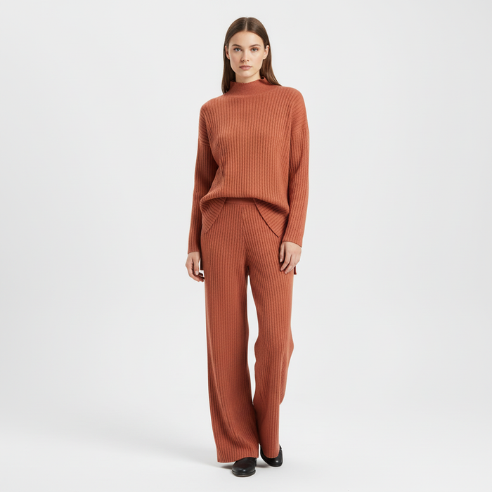Women's Knit Turtleneck Jumper & Jogger Set