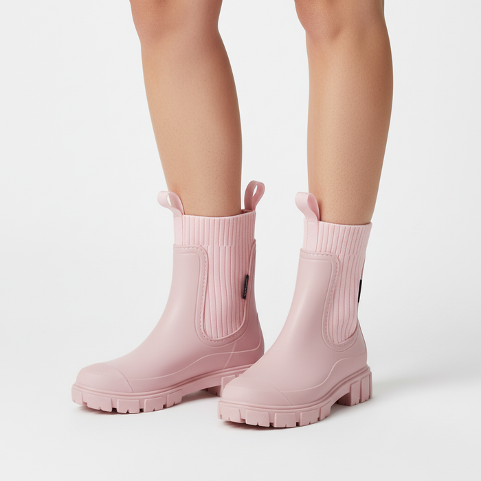 Women's Platform Chelsea Boots Waterproof with Lug Sole