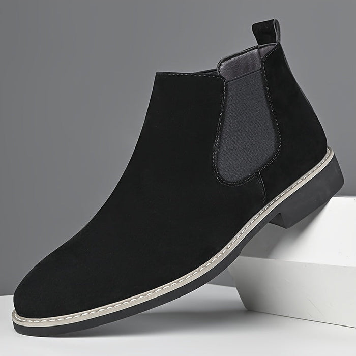 Men's Chelsea Boots Elastic Side Pull-On Ankle Boot