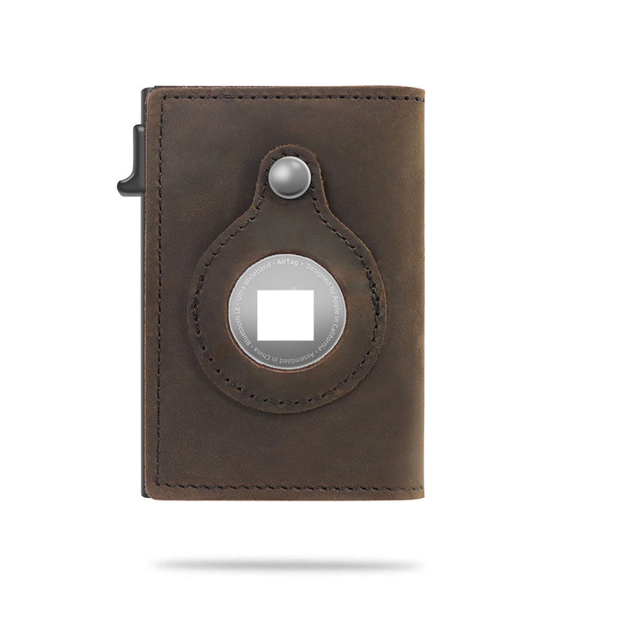 Brady | Slim RFID Pop Up Card Wallet with Tracker Tag Slot