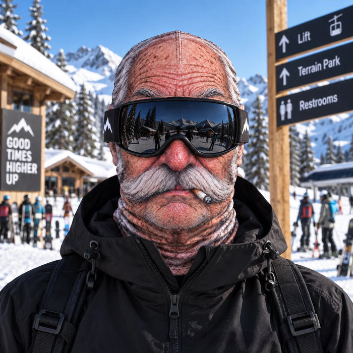 Kinsley | Funny Face Ski Mask with Realistic 3D Print