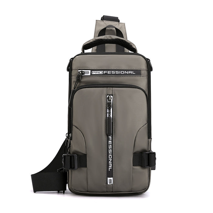 Mason | Men's Sling Chest Bag with Tablet Pocket and USB Port