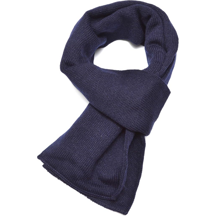 Men's Double-Layer Knit Winter Scarf Soft Insulated