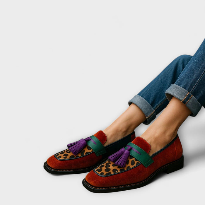 Anna | Stylish MultiColor Tassel Loafers