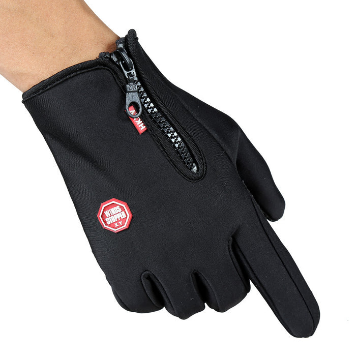 Taylor | Touchscreen Winter Gloves with Zip Cuff and Grip Palm