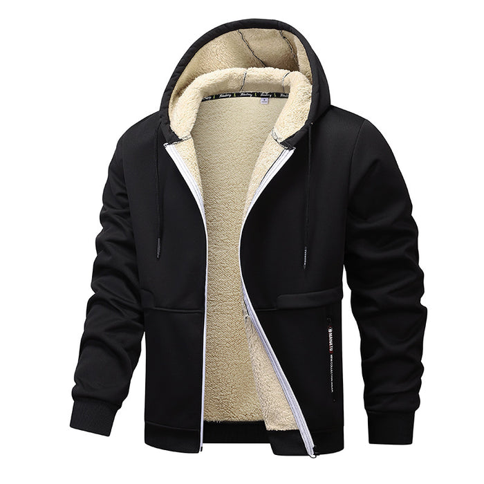Wyatt | Men's Heavyweight Sherpa Lined Zip Hoodie Jacket