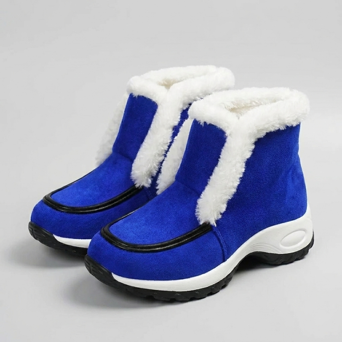Women's Pull-On Ankle Boots with Padded Collar Detail