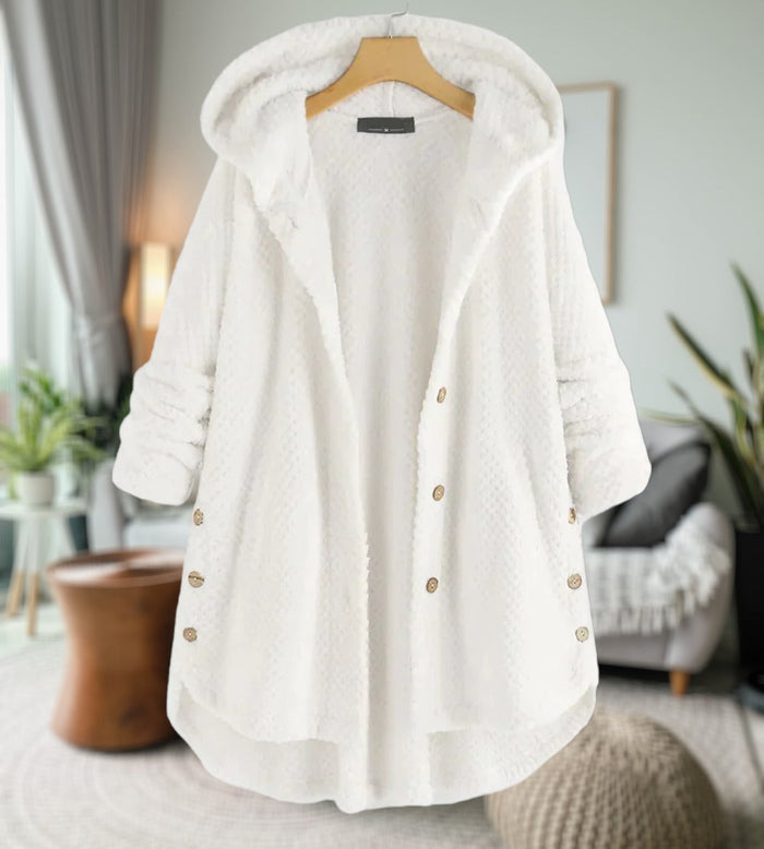 Women's Hooded Teddy Coat with Oversized Fit